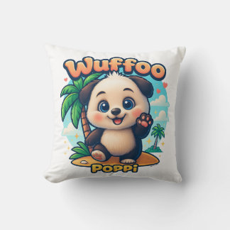 Wuffoo Poppi Cute Kawaii Puppy Tropical Island Kissen