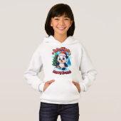 Wuffoo Poppi Merry X-mas Kawaii 3D Holiday Hoodie (Vorne ganz)