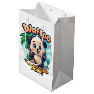 Wuffoo Poppi Süßer Kawaii-Welpe Tropeninsel Mittlere Geschenktüte