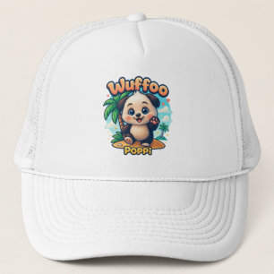 Wuffoo Poppi Süßer Kawaii-Welpe Tropeninsel Truckerkappe