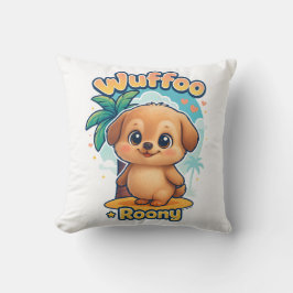 Wuffoo Roony Cute Kawaii Puppy Tropical Island Kissen