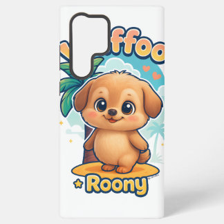 Wuffoo Roony Cute Kawaii Puppy Tropical Island  Samsung Galaxy Hülle