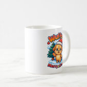 Wuffoo Roony Merry X-mas Kawaii 3D Holiday Kaffeetasse (VorderseiteRechts)