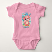 Wuffoo Shelly Kawaii Puppy Tropical Island Baby Strampler (Vorderseite)