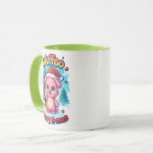 Wuffoo Shelly Merry X-mas Kawaii 3D Holiday Tasse (Vorderseite Links)