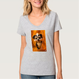 Wuffoo Surffie Cute Kawaii Puppy Amber T-Shirt