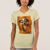 Wuffoo Surffie Cute Kawaii Puppy Amber tee (Vorderseite)