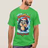 Wuffoo Surffie Merry X-mas Kawaii 3D Holiday T-Shirt (Vorderseite)