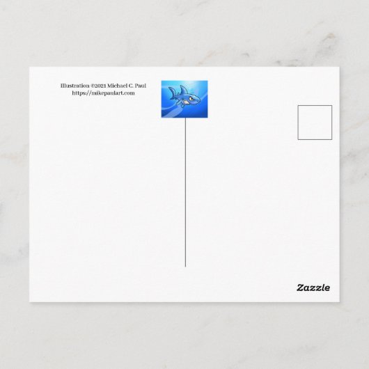 Wuhan Bat Postkarte (Rückseite)