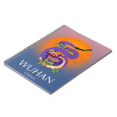 Wuhan China Dragon Reiseplakat Notizblock (Linke Seite)