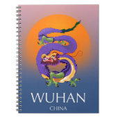 Wuhan China Dragon Reiseplakat Notizblock (Vorderseite)