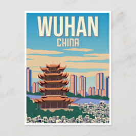 Wuhan China Vintage Retro-Tourismus Postkarte
