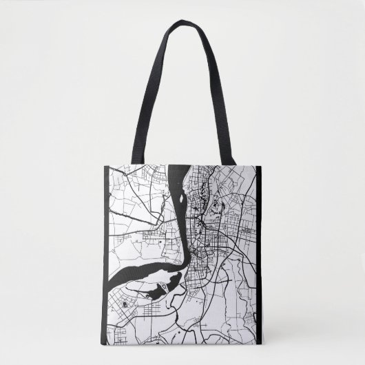 Wuhu China City Map Tasche (Vorderseite)