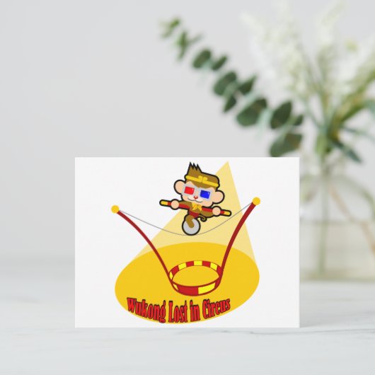 Wukong Postkarte (Stehend Vorderseite)