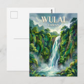 Wulai Wasserfall Taiwan Postkarte (Vorne/Hinten)