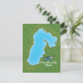 Wular Lake India Map (Stehend Vorderseite)