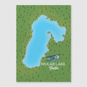 Wular Lake India Map Magnetkarte (Vorderseite)