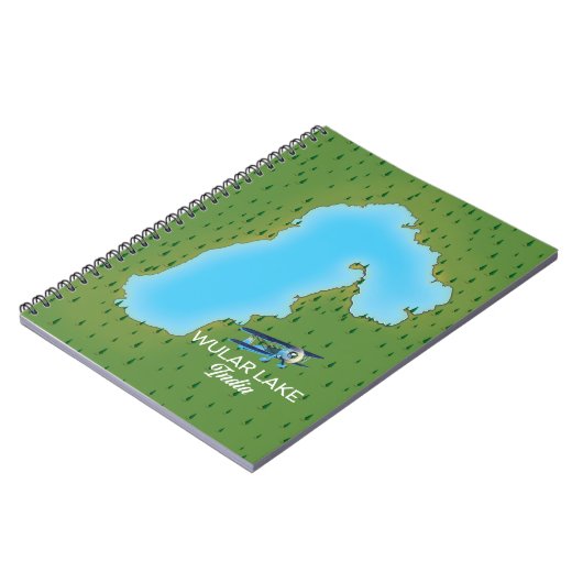 Wular Lake India Map Notizblock (Linke Seite)