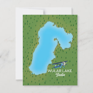 Wular-See Indien Karte