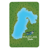 Wular-See Indien Karte Magnet (Vertikal)