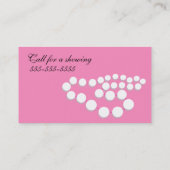 Wulstige Schmuck-Visitenkarte Visitenkarte (Rückseite)