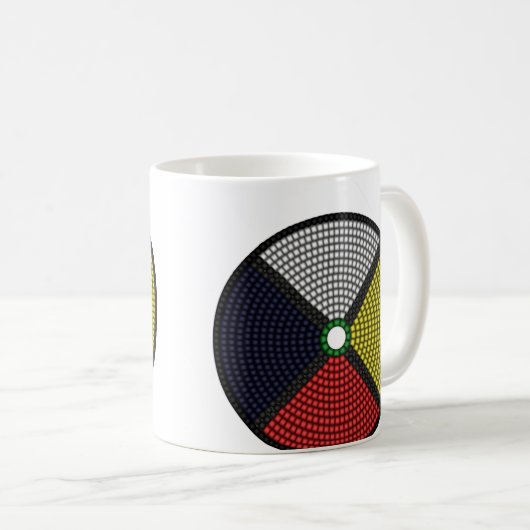 Wulstiges Medizin-Rad Kaffeetasse (VorderseiteRechts)