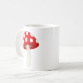 Wulstling Muscaria Pilz-Liebe Kaffeetasse (Vorderseite Links)
