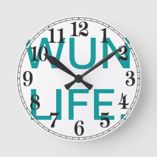 WUN ROUND OFFICE CLOCK RUNDE WANDUHR