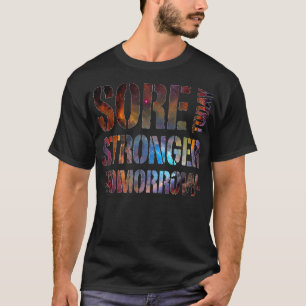 Wund heute stärker morgen Gym Fitness lustiges gif T-Shirt