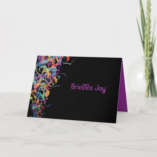 WUNDEN DES TORAH Bat Bar Mitzvah Danke Karte (Vorderseite)