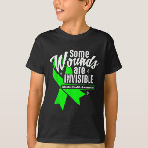 Wunden sind unsichtbare Bewusstsein für psychische T-Shirt