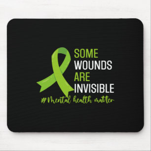 Wunden sind unsichtbare Mental Health Awareness Mo Mousepad