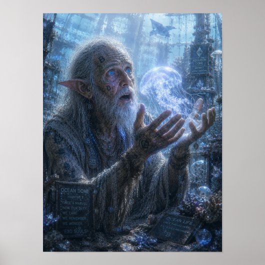 Wunder / Aquarienpfleger / Ozeankuppel Poster (Vorne)
