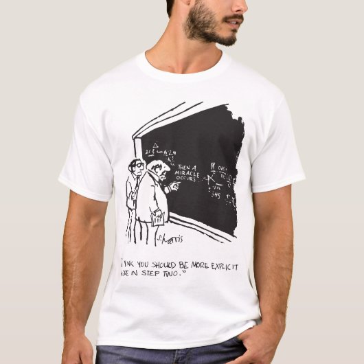 Wunder-ausdrücklicher Wissenschafts-Mathe-Labrador T-Shirt (Vorderseite)