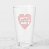 Wunder Bibelvers rotes Herz ermutigend glauben Glas (Rückseite)