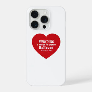 Wunder Bibelvers rotes Herz ermutigend glauben iPhone 15 Pro Hülle