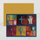 Wunder (blau) postkarte (Vorne/Hinten)