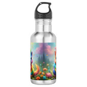 Wunder: Das Rainbow-Unicorn-Eichhörnchen Edelstahlflasche (Vorderseite)