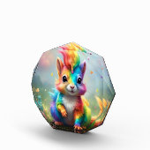 Wunder: Das Rainbow-Unicorn-Eichhörnchen Fotoblock (Rechts)