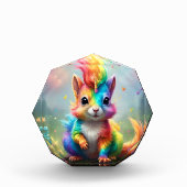 Wunder: Das Rainbow-Unicorn-Eichhörnchen Fotoblock (Vorderseite)