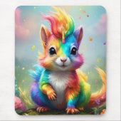 Wunder: Das Rainbow-Unicorn-Eichhörnchen Mousepad (Vorne)