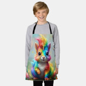 Wunder: Das Rainbow-Unicorn-Eichhörnchen Schürze (Getragen)
