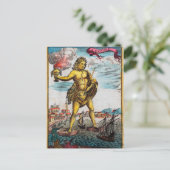 Wunder der alten Welt Postkarte (Stehend Vorderseite)