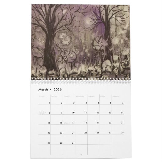 Wunder der Bäume Kalender (Mär 2026)