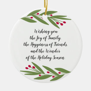 Wunder der Ferienzeit-Verzierung Keramik Ornament