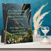 Wunder der Freundschaft Gedicht Plaque Fotoplatte (Seite)