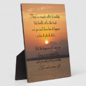 Wunder der Freundschaft Gedicht Plaque Fotoplatte (Seite)