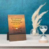 Wunder der Freundschaft Gedicht Plaque Fotoplatte (Seite)