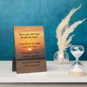 Wunder der Freundschaft Gedicht Plaque Fotoplatte (Seite)