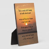 Wunder der Freundschaft Gedicht Plaque Fotoplatte (Seite)